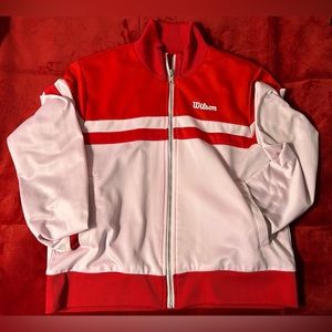 Small jacket, red and pink